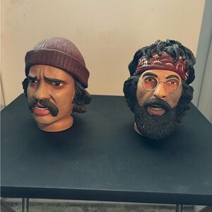 Set of 2 RARE! Vintage 2004 CHEECH & CHONG Heads Neca
Stash Jars Cookie Jars